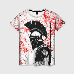 Футболка женская Воин Спарты, цвет: 3D-принт