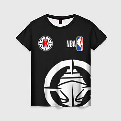 Футболка женская Клипперс - НБА команда, цвет: 3D-принт