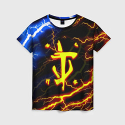 Футболка женская Doom молнии шторм, цвет: 3D-принт