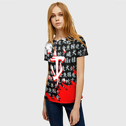 Футболка женская Doom dark age japan, цвет: 3D-принт — фото 2