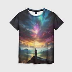 Футболка женская Shocking the cosmos, цвет: 3D-принт