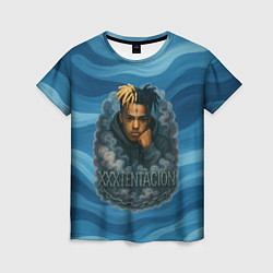 Футболка женская XXXTentacion в облаке, цвет: 3D-принт