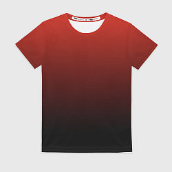 Женская футболка Red gradient
