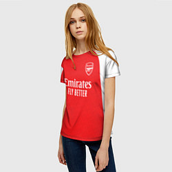 Футболка женская Аршавин форма Арсеал, цвет: 3D-принт — фото 2