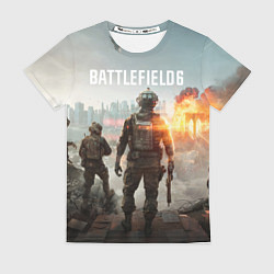 Футболка женская Битва за Бруклин из Battlefield 6, цвет: 3D-принт