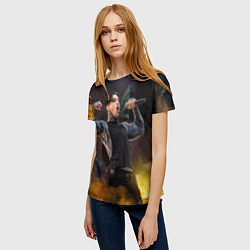Футболка женская Ronnie Radke, цвет: 3D-принт — фото 2