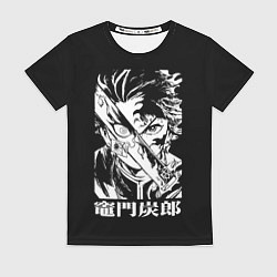 Футболка женская Клинок рассекающий демонов - slayer, цвет: 3D-принт