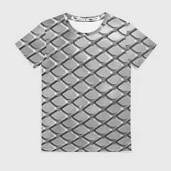 Футболка женская Стальная сетка, цвет: 3D-принт