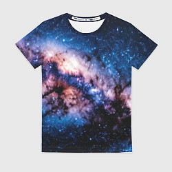 Футболка женская Фантастический космос звёзды и туманности, цвет: 3D-принт