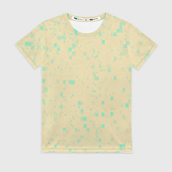Футболка женская Color beige turquoise, цвет: 3D-принт