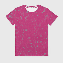 Футболка женская Color pink brown squares, цвет: 3D-принт