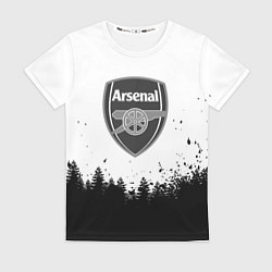 Футболка женская Arsenal черный лес, цвет: 3D-принт