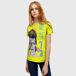 Футболка женская David Bowie 1973, цвет: 3D-принт — фото 2