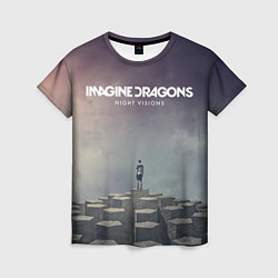 Футболка женская Imagine Dragons: Night Visions цвета 3D-принт — фото 1