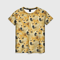 Футболка женская Doge, цвет: 3D-принт