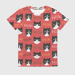 Женская футболка Meow