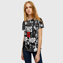 Футболка женская This is hip-hop, цвет: 3D-принт — фото 2