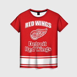 Футболка женская Detroit red wings, цвет: 3D-принт