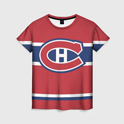 Футболка женская Montreal Canadiens, цвет: 3D-принт