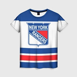 Футболка женская New York Rangers, цвет: 3D-принт