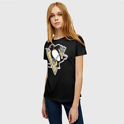 Футболка женская Pittsburgh Penguins: Crosby, цвет: 3D-принт — фото 2