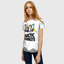Футболка женская Arctic Monkeys: Music Wave, цвет: 3D-принт — фото 2