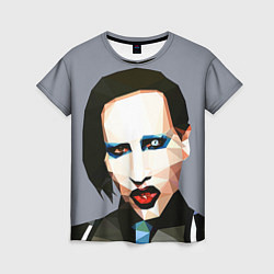 Футболка женская Mаrilyn Manson Art, цвет: 3D-принт