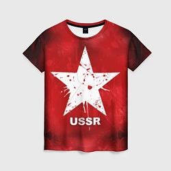 Футболка женская USSR Star, цвет: 3D-принт