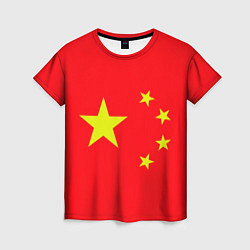 Футболка женская Китай, цвет: 3D-принт