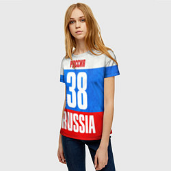 Футболка женская Russia: from 38, цвет: 3D-принт — фото 2