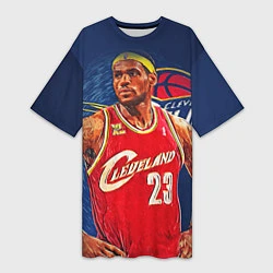 Женская длинная футболка LeBron 23: Cleveland