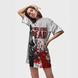 Футболка женская длинная Walking Dead: Deryl Dixon, цвет: 3D-принт — фото 2