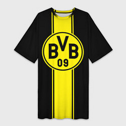 Футболка женская длинная BVB, цвет: 3D-принт