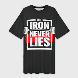 Футболка женская длинная The iron never lies, цвет: 3D-принт