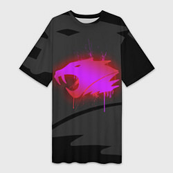 Футболка женская длинная CS:GO: iBUYPOWER Black Сollection, цвет: 3D-принт