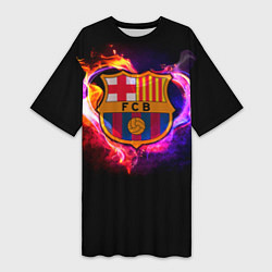 Женская длинная футболка Barcelona7