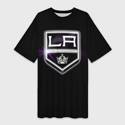 Футболка женская длинная Los Angeles Kings, цвет: 3D-принт