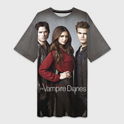 Женская длинная футболка Vampire Trio