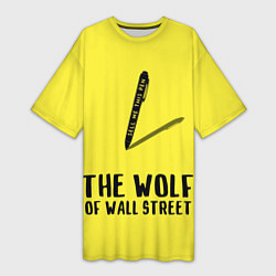 Футболка женская длинная The Wolf of Wall Street, цвет: 3D-принт