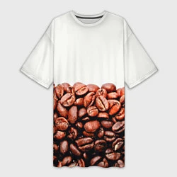 Женская длинная футболка Coffee