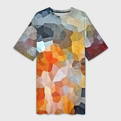 Женская длинная футболка Мозаика в блеске