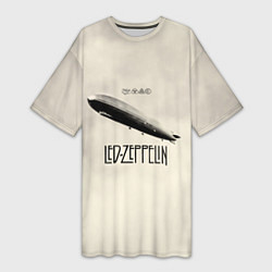 Футболка женская длинная Led Zeppelin: Fly, цвет: 3D-принт
