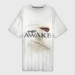 Женская длинная футболка Skillet: Awake