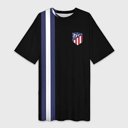 Женская длинная футболка FC Atletico Madrid: Blue Line