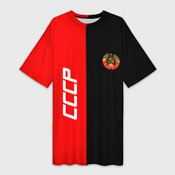 Женская длинная футболка СССР: Red Collection