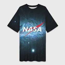 Женская длинная футболка NASA: Space Light