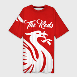 Футболка женская длинная The Reds, цвет: 3D-принт