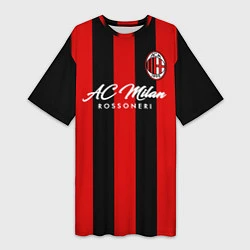Женская длинная футболка AC Milan