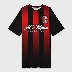 Женская длинная футболка AC Milan