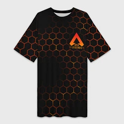 Женская длинная футболка Apex Legends: Orange Carbon